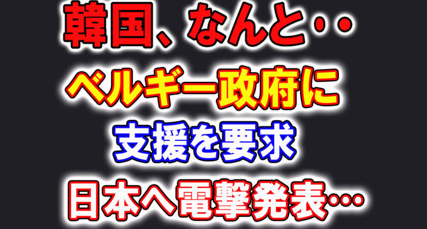 「ベルギー助けて…」隣国をホワイト国に入れていないベルギー政府に半導体を求め支援を要請し、世界中が仰天！海外「隣国には、気をつけろ」